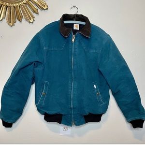VNTG Carhartt Teal Collared Coat